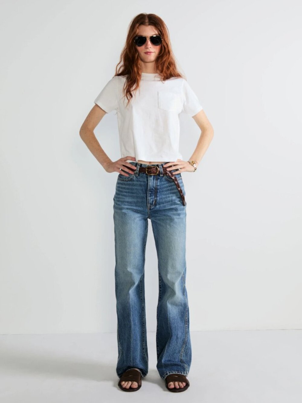 NWT KULE Women's Wynn Baby Tee - White Size Small